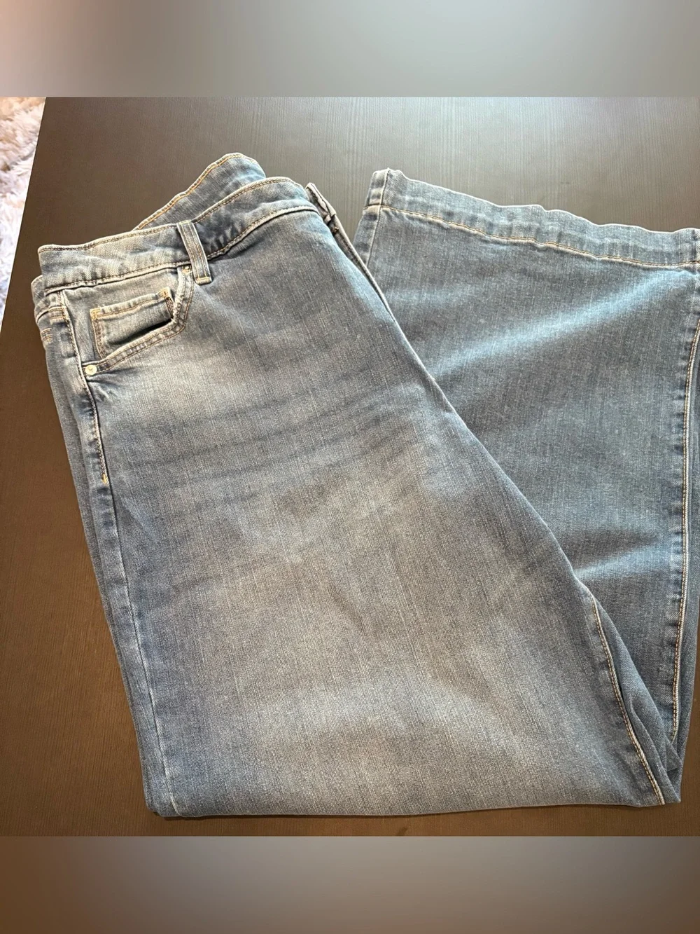 Plus Size Sonoma Goods For Life® High Rise Wide-Leg Jeans Size 18W
